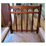 Ornate Carved Solid Wood Dining Table with 6 Chairs and 2 Leafs  