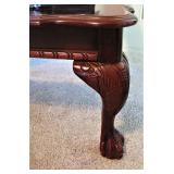 Beautiful very nice Quality Glass top Square Table with Claw Feet 