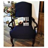 Navy Kincaid Queen Anne Style Chair Set - Looks and feels like a family heirloom