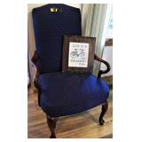 Navy Kincaid Queen Anne Style Chair Set - Looks and feels like a family heirloom