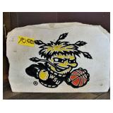 Shockers Basket Ball Painted Stone 