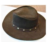 Minnetonka Leather Concho Hat 