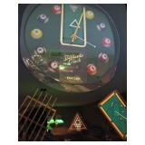 Billiards Clock - Great for a Game Room! 
