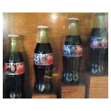 Coca-Cola NASCAR Framed Bottle Set 