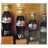 Coca-Cola NASCAR Framed Bottle Set 