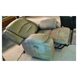 Electric Push Button Recliner with Lumbar and Headrest Adjustment 