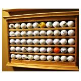 4 Display Cases with Logo Golf Balls 