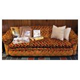 Vintage Raised Poppie Flower Sofa 
