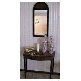 Art Deco Parlor Table and Art Deco Mirror 