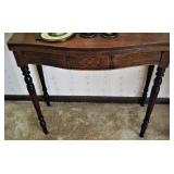 Art Deco Parlor Table and Art Deco Mirror 