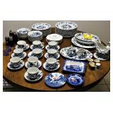 Blue Danube Dishes Set Japan 