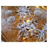 Kagami Crystal Rock Glass Heavey Platter 