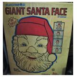 Giant Santa Face Blow Mold with Box 
