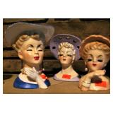 Vintage Head Vases 