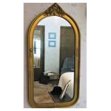 Ornate Antique Wood Mirror 
