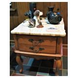 Marble Top Side Table 