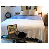 King Bed with Reversible Pillow Top Mattress 