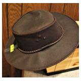 Stoney Oilskin Leather Australian Hat 
