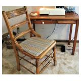 Small Sewing Table with Chair 