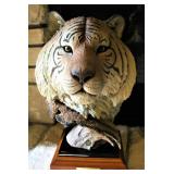 Joe Slockbower Signed Cold Cast Hand Painted Sculpture - Siberian King 