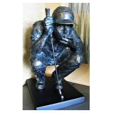 Bronze Look Golfer Statue 