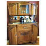 Exquisite Buffet Cabinet with Marble Top 