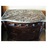Signature Design by Ashley North Shore Night Stands with Faux Marble Top - Beautiful!
