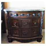 Signature Design by Ashley North Shore Night Stands with Faux Marble Top - Beautiful!