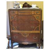 Antique Ornate Matching Chest 