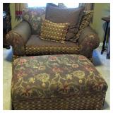 Oversized Chair with Ottoman 