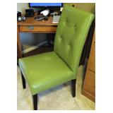 Leather Tall Back Chair 