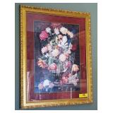 Large Framed Floral 