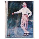 Large The Art of Golf Glen Green Print 
