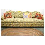 Here we go with the Vintage Vibe! Love the upholstery! Sofa will be easy to move as it is in the ext