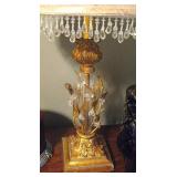 Vintage Hollywood Style Crystal Lamps