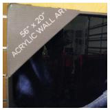 Black and White Wall Acrylic 56" X 20"