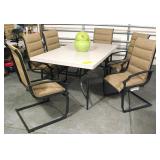 Outdoor Table 6 Matching Chairs