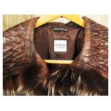 Di Bello made in Italy Leather - Fur Jacket Coat