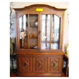 Small Wood Detailed Hutch - Perfect size for moving!