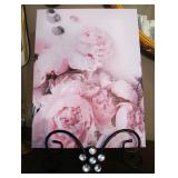 Canvas Peony on Easel Stand sold Separately
