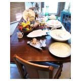 Vintage Antique Extendable Dining Table with 4 Matching Chairs in Pristine Condition