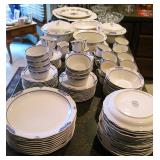 Noritake Dutch Tile Blue & White Japan Gala Cuisine Dishes Set