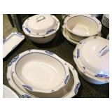 Noritake Dutch Tile Blue & White Japan Gala Cuisine Dishes Set