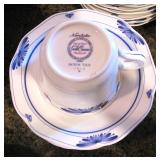Noritake Dutch Tile Blue & White Japan Gala Cuisine Dishes Set