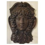 Garden Gods Cast Iron Old World Goddess Plaque