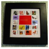 Eames Art Stamps Framed