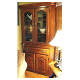 Nice Wood Corner Display Cabinet
