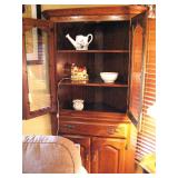 Nice Wood Corner Display Cabinet