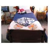 Solid Mahogany Wood Matching Twin Beds