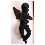 Vintage Black Ceramic Angel